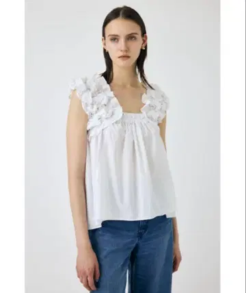 moussy SHOULDER FRILLS 상의