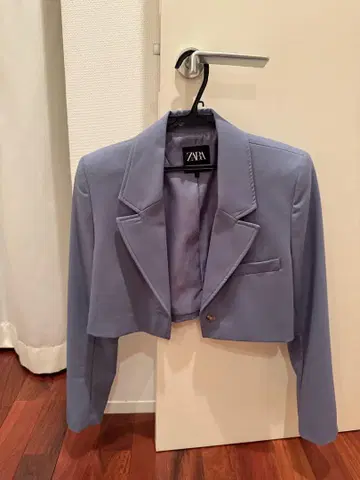 자라 자켓 파란색