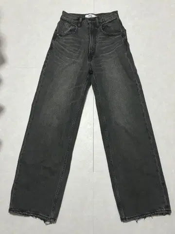 AZUL BY MOUSSY 다크 그레이 와이드 레그 데님 XS
