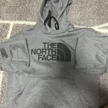 THE NORTH FACE 그레이 후드티 후드 부착