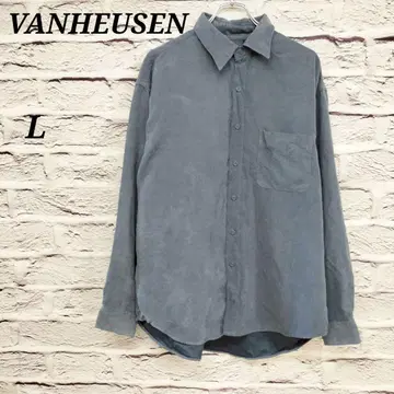 R5097 VANHEUSEN [L] 긴팔 셔츠 드롭 숄더 그레이
