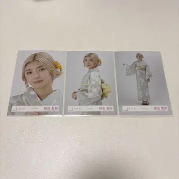 사쿠라자카46 브로마이드 2025년 유카타 후지요시 카린 세미 컴프