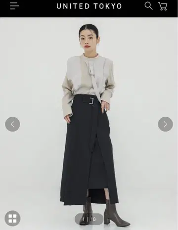 슬릿 롱 타이트 스커트