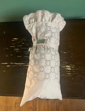 CARVEN 접이식 우산 자수 핑크