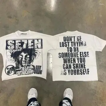 Hellstar Us Drip DDIM Y2K 아트 워크 티셔츠