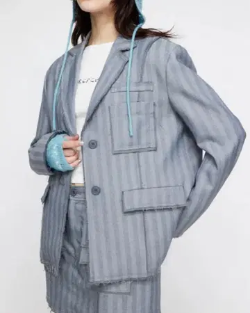 LAGUA GEM 컷오프 CUT OFF TAILORED 자켓
