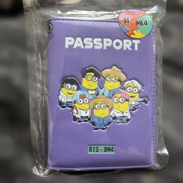 BTS Despicable Me 4 여권 케이스 미니언