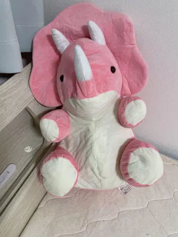 빅 트리케라톱스 봉제 인형 핑크