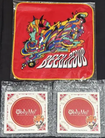 Obey Me! 핸드 타월 화이트 구름돌 흡수 코스터 벨제바브