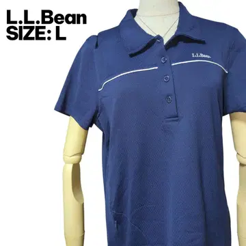 L.L.Bean 90s 피케 셔츠 구제 의류 네이비 L 얇은 소재