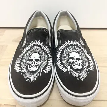 Vans 스컬 반스 슬립온 블랙