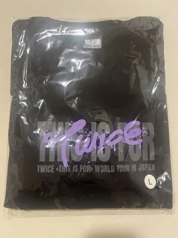 twice 티셔츠 사나 l 사이즈