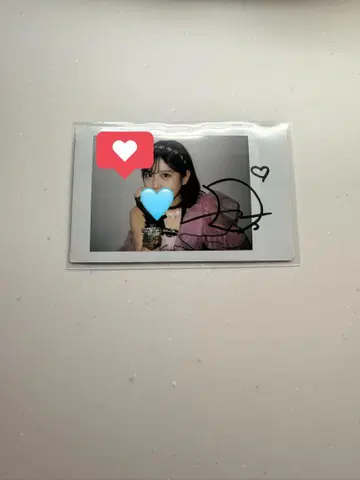 츠키아시 아메노 생일 특집 친필 사인 폴라로이드