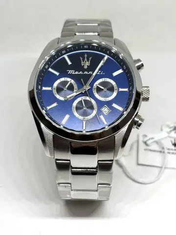 Maserati 마세라티 손목시계 작동품 미사용 남성용 워치 43mm