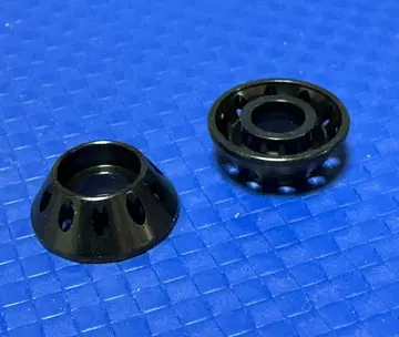 타미야 정품 경량 13mm 테이퍼 타입 알루미늄 베어링 롤러 블랙