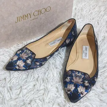JIMMY CHOO 플랫슈즈 플라워 스틸레토 펌프스