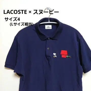 LACOSTE 라코스테 피케 셔츠 네이비 스누피 PEANUT
