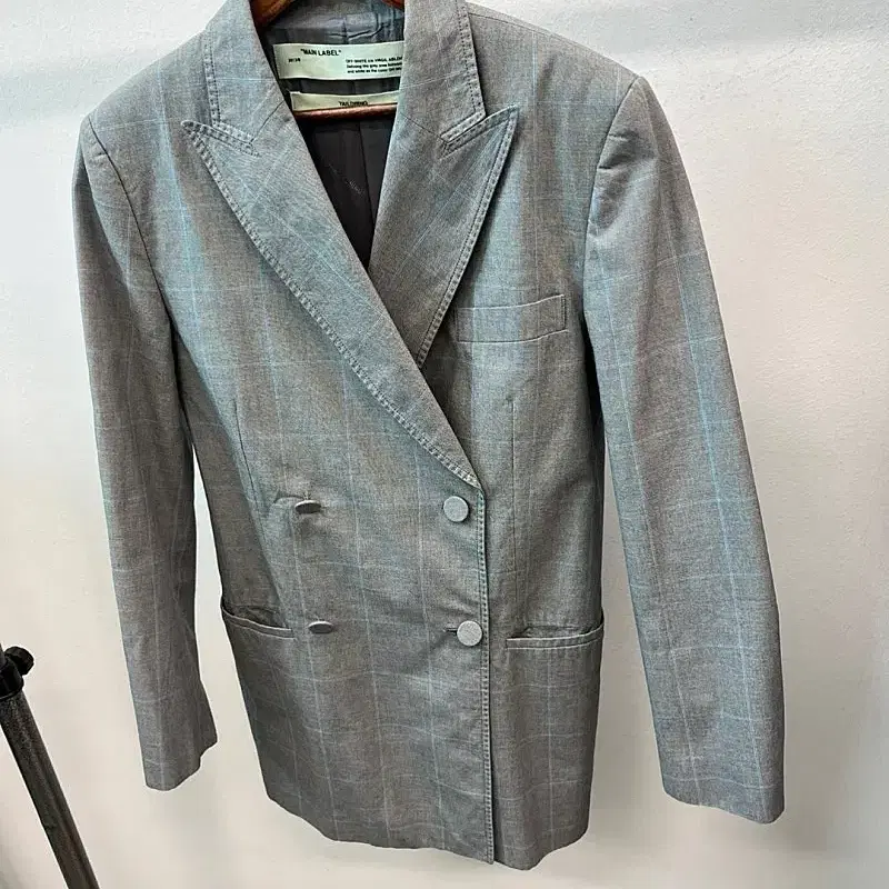 【OJOS】Strap Trimming Pattern Jacket Off White OFF-WHITE™️ | 오프화이트 Ojos Strap Trimming Pattern Jacket