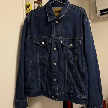 EDWIN 데님 자켓 L 사이즈 다크 블루