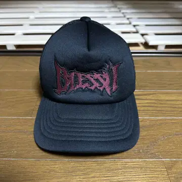 Bless u 블랙 메쉬 캡