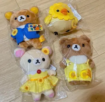 고흐 전 리락쿠마 스밋코구라시 매달린 봉제 인형 4종류
