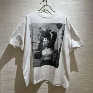 CHRISTOPHER KANE 그래픽 프린트 와이드 티셔츠