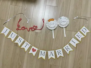 사전 촬영, 잡화, 가랜드, 소품, 빨간색 실