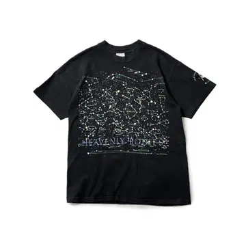 90s Hanes HEAVENLY BODIES 별자리 천체 양면 티셔츠