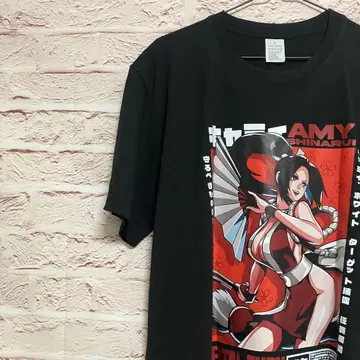 티셔츠 L 사이즈 블랙 시라누이 마이 킹 오브 파이터즈 KOF