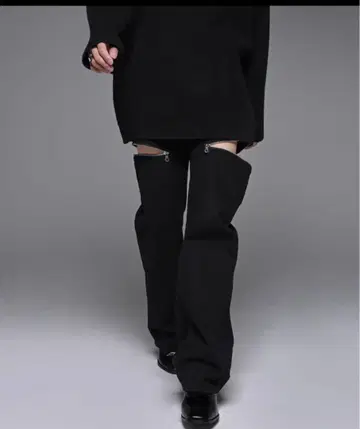 ADRER 더블 지퍼 스트레이트 데님