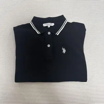 U.S. POLO ASSN. 블랙 폴로 셔츠 반팔