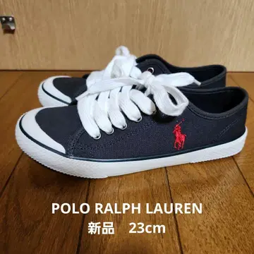 폴로 랄프 로렌 네이비 스니커즈 23cm