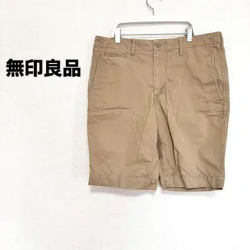 2691M 무인양품 숏 팬츠 하프 팬츠 치노 팬츠 하의 무지 L