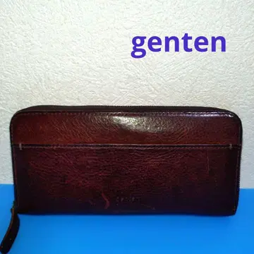 genten 가죽 롱 지갑