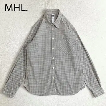 MHL. 긴팔 셔츠 깅엄 체크 무늬 여성용 사이즈 0 브라운 익명 배송