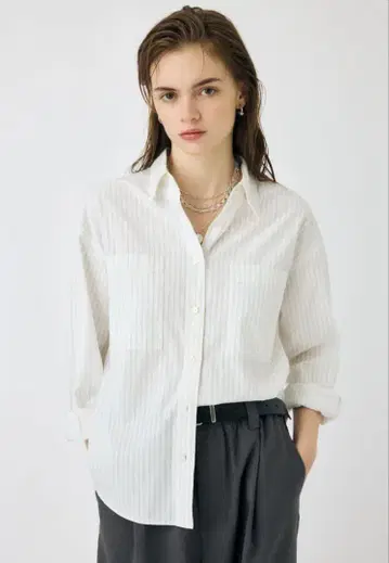 moussy STRIPE COLOR 셔츠 마우지