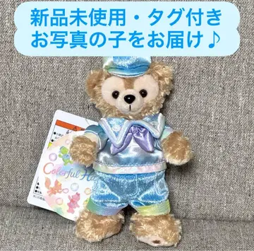 도쿄디즈니씨 컬러풀 해피니스 더피 봉제 인형 배지