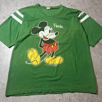 70년대 미키 풋볼 T Florida Velva Sheen
