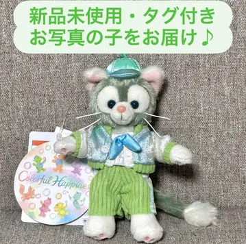 도쿄디즈니씨 컬러풀 해피니스 젤라토니 봉제 인형 배지