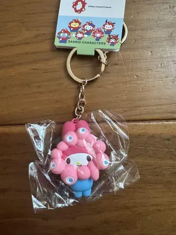 간사이 만박 마이쿠마이쿠 산리오 콜라보 변신 봉제 인형 마이멜로디 키체인