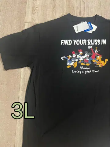 디즈니 미키 프렌즈 티셔츠 반팔 빅 사이즈 3L XXL