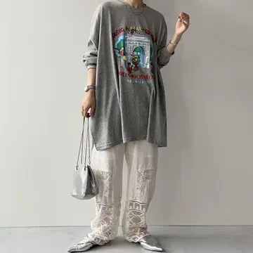 wee9s 빈티지 라이클 레이스 팬츠