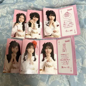 노기자카46 NOGI 메쿠리 6기생 6매 세트