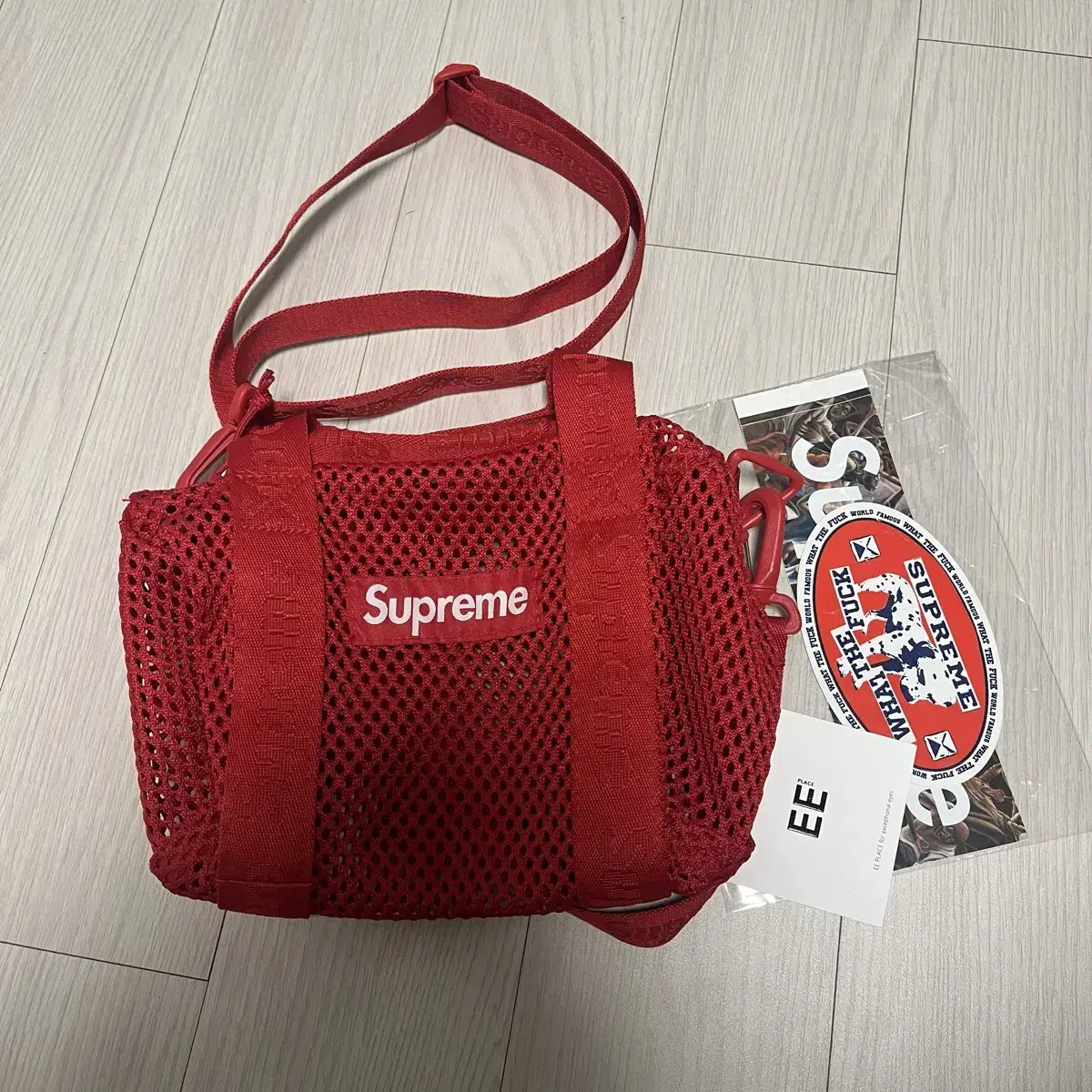 シュプリーム Supreme Mesh Mini Duffle Bag RED IN HAND Supreme Mesh Mini Duffle Red Fast Free Ship 🔥 | eBay