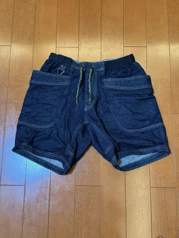 고 헴프 데님 하프 팬츠