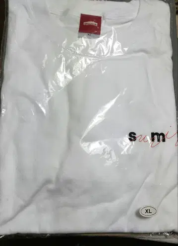 익명 배송 미개봉 sumika 로고 화이트 롱 T XL