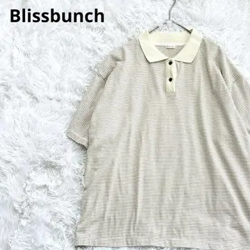 Blissbunch 블리스번치 보더 베이지 피케 셔츠