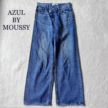 AZUL BY MOUSSY 오버랩 데님 스트레이트 S 23AW