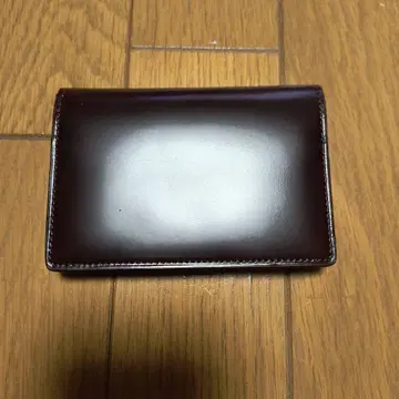 레이 메이 후지이 쉘 코도반 명함지갑 다크 브라운