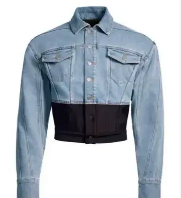 h&m MUGLER 데님 크롭 자켓